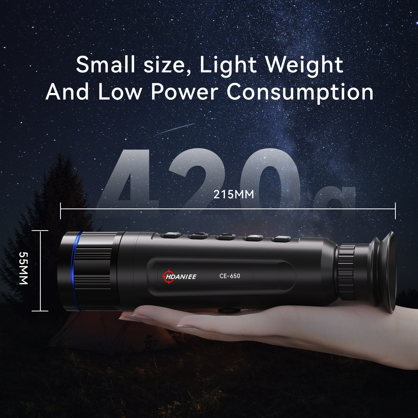 Handheld 640*512 Thermal Monocular Sight 640x512 Resolution 15/19/25mm Focal Length Night Vision Thermal Monocular Scope