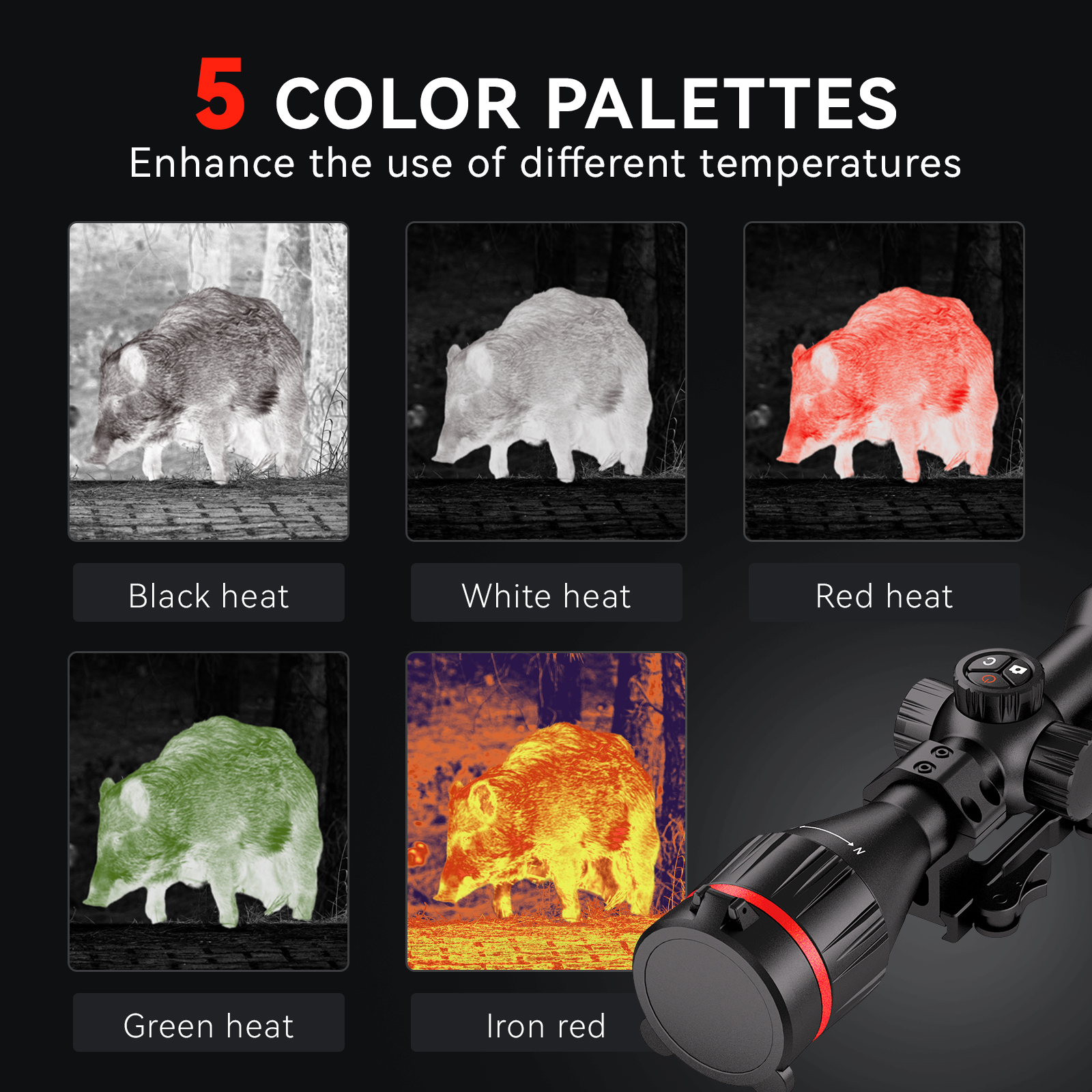 HDANIE QZ Multi-functional Full Thermal Imaging Sight 640*512 Thermal Imaging Sight 384*288 Thermal Imaging Scope