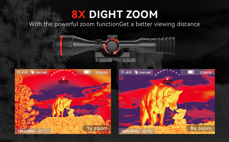 HDANIE QZ Multi-functional Full Thermal Imaging Sight 640*512 Thermal Imaging Sight 384*288 Thermal Imaging Scope