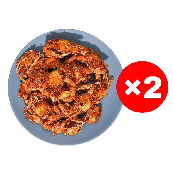 Crispy ready-to-eat small sea crab