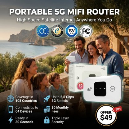 🌍One-Time Purchase for Lifetime Free Global 4K Internet — No SIM, No Monthly Fees, No Signal Dead Zones!🚀