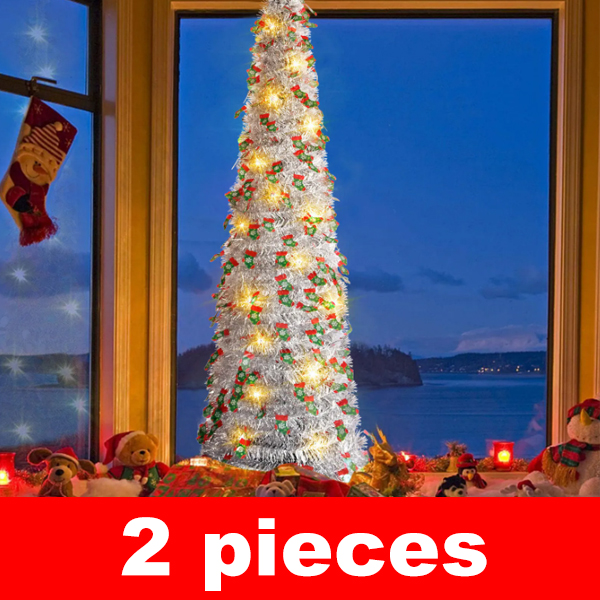 【Romantic Christmas】Retractable and foldable Christmas tree
