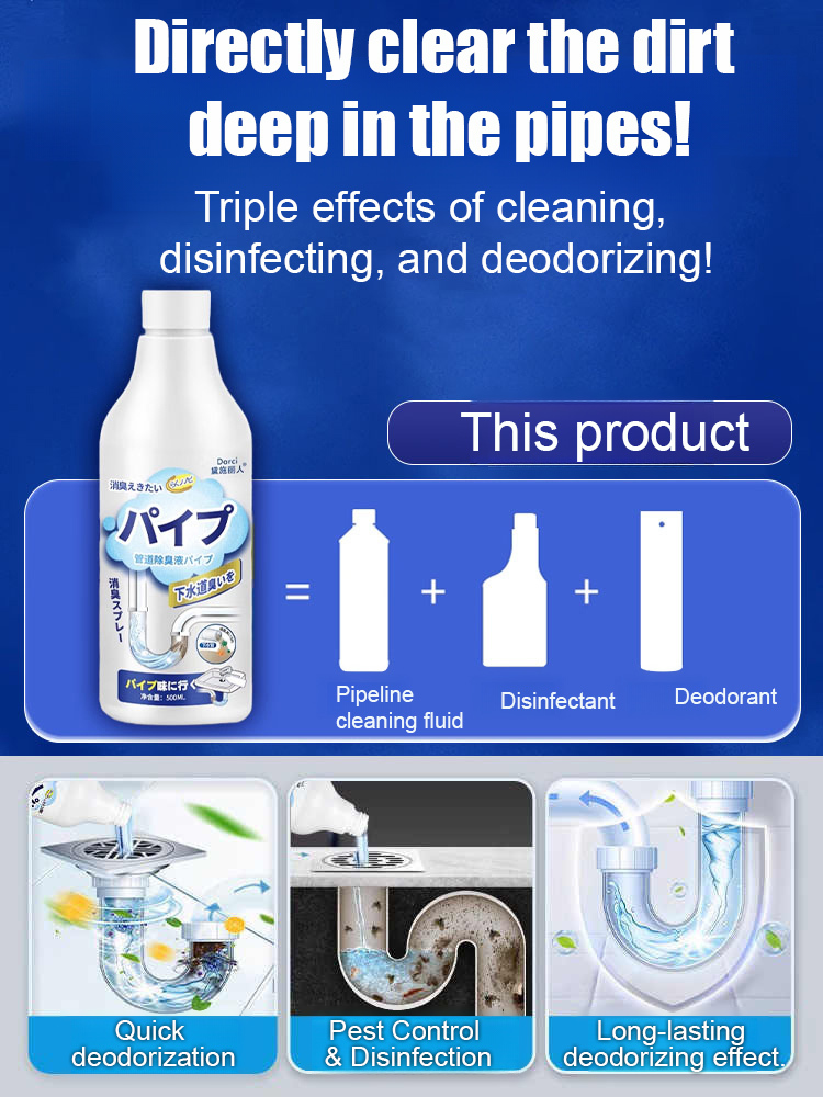 【Unclog in 3 Seconds】Powerful Pipe Dissolving and Clearing Agent