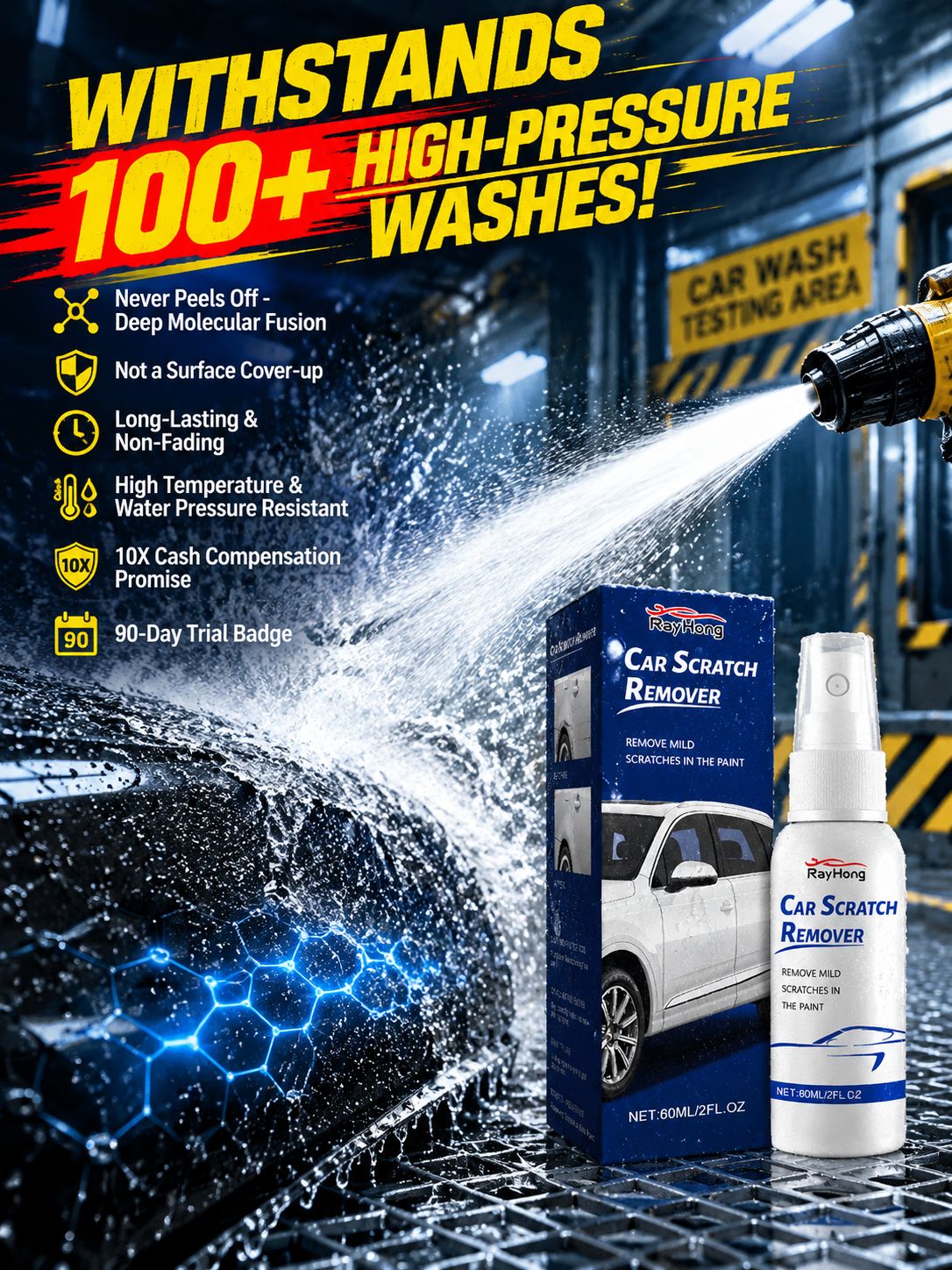 🚗Instantly erases scratches in 3 seconds and restores your car's showroom shine for 10 years! ⭐⭐⭐⭐⭐ 4.9/5 Average Rating (Based on 12,500+ Verified Reviews)