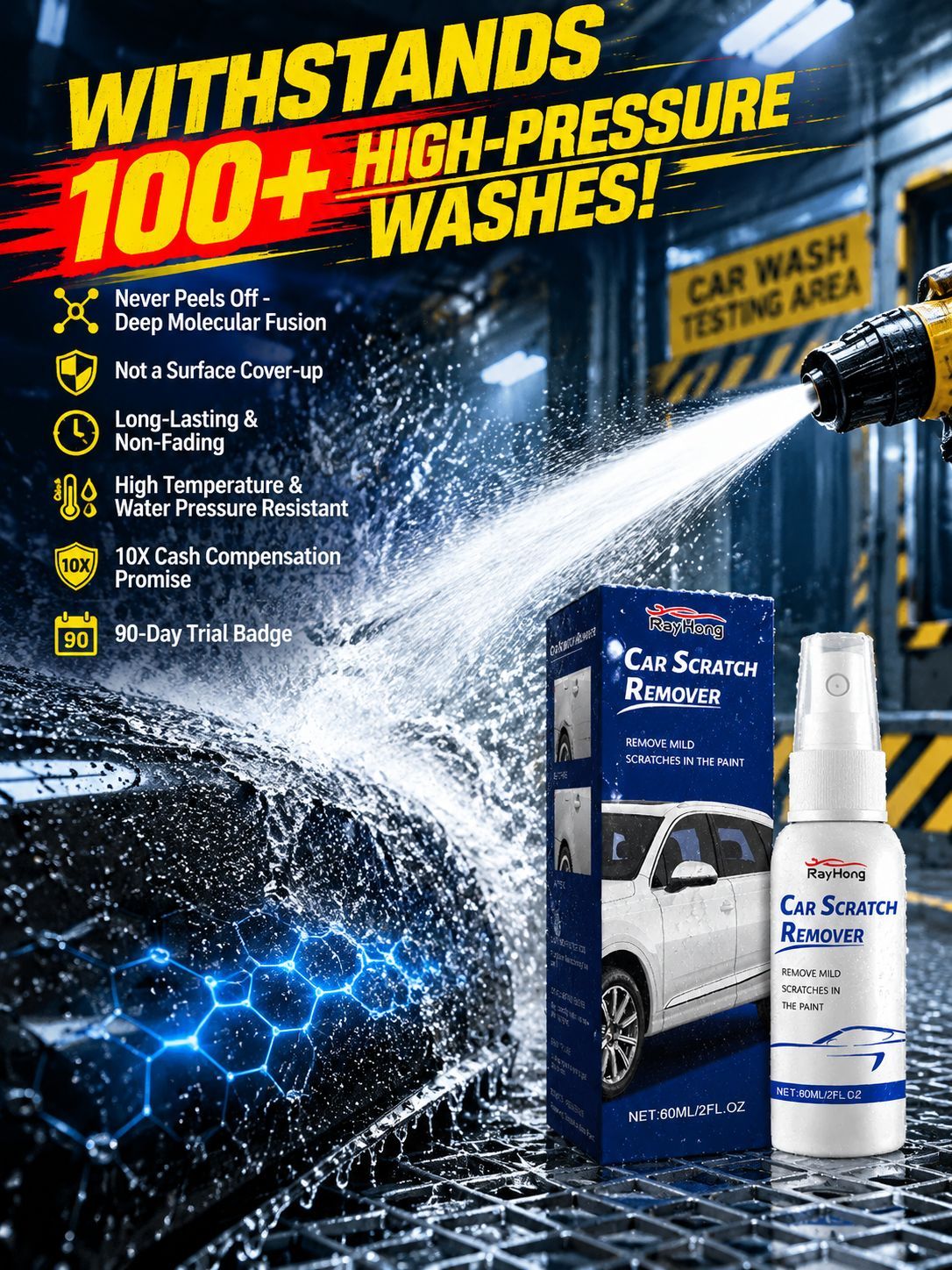 🚗Instantly erases scratches in 3 seconds and restores your car's showroom shine for 10 years! ⭐⭐⭐⭐⭐ 4.9/5 Average Rating (Based on 12,500+ Verified Reviews)