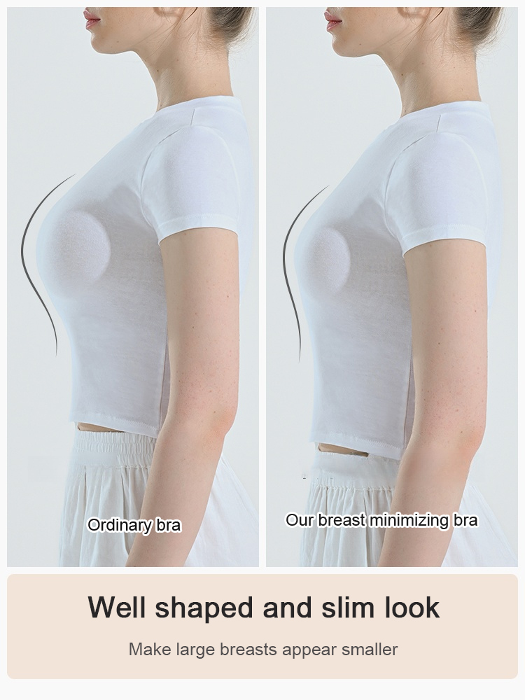 [Breast Minimizing] Non-marking skin-friendly push-up bra