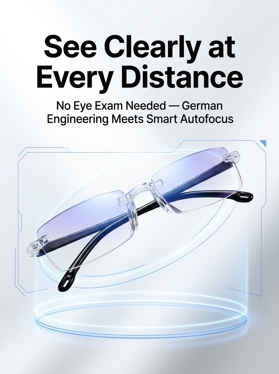 Autozoom reading glasses【+1.0~+7.0 prescription】