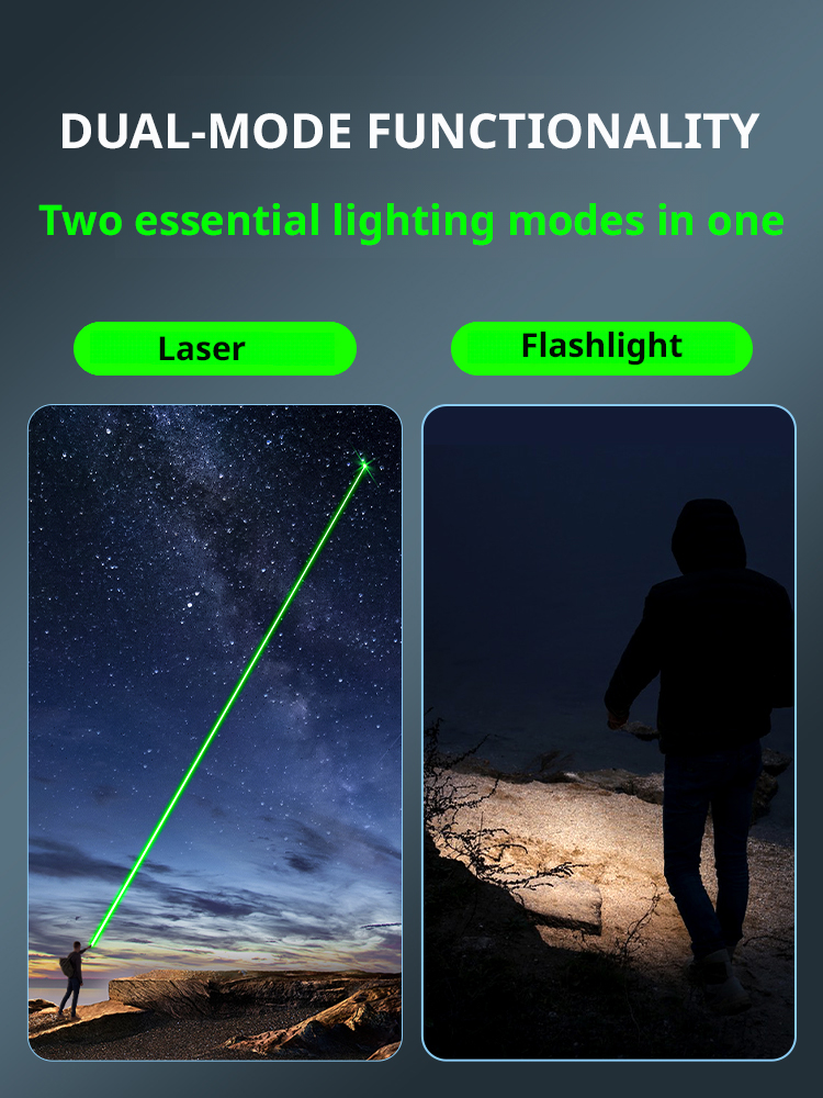 Rechargeable long-range laser pointer