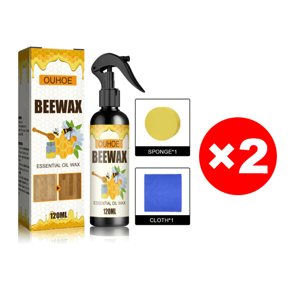 Furniture refurbish beeswax spray