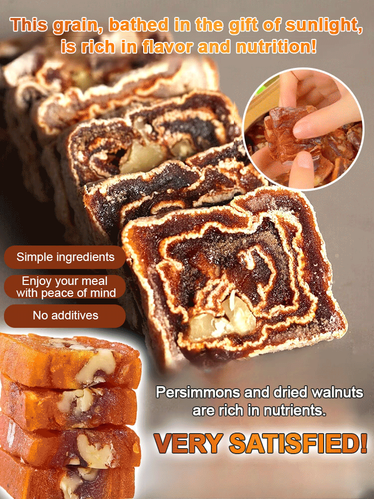 【No Added Sugar】Persimmon Cake with Walnuts