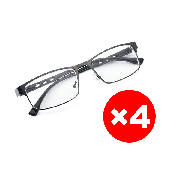 Crystal automatic zoom anti-blue light photochromic reading glasses
