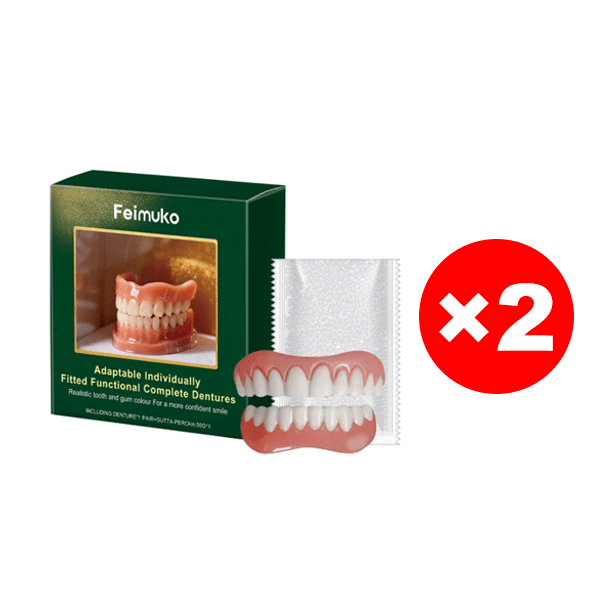 【Nationally Certified Eco-Friendly Antibacterial Material】Full Denture Restoration Kit