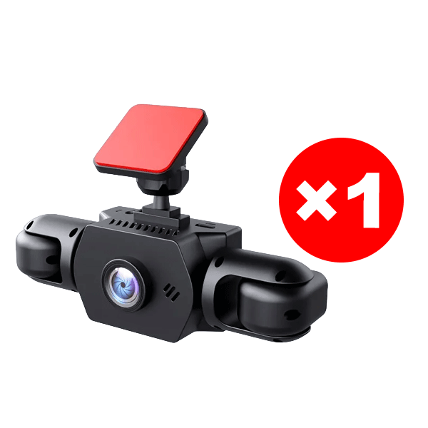 【4-Lens All-Angle Coverage】360-Degree Wide-Angle HD Dashcam