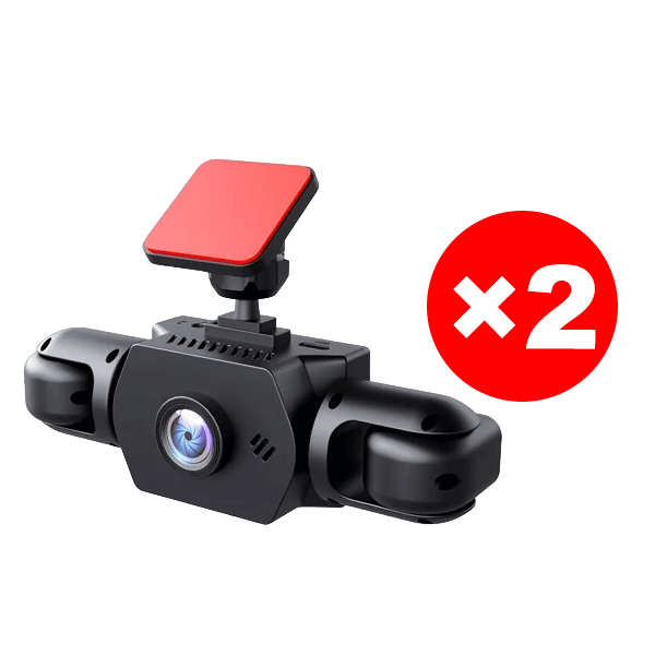 【4-Lens All-Angle Coverage】360-Degree Wide-Angle HD Dashcam