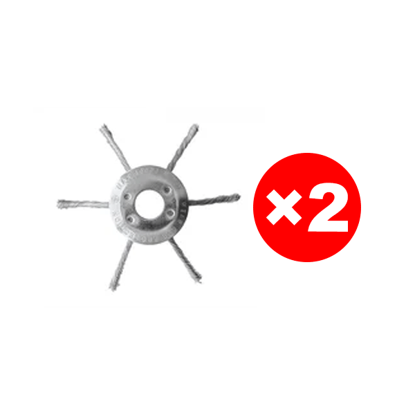 Weeding wheels for gas-powered lawn mowers