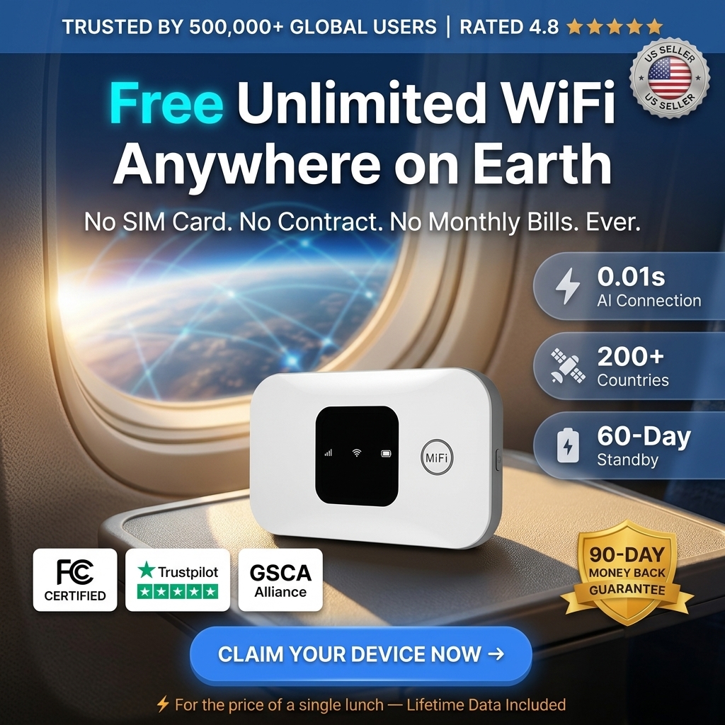 One-Time Purchase for Lifetime Free Global 5G+ Internet