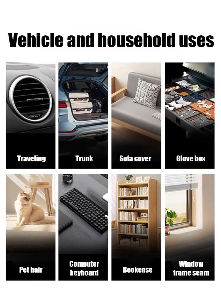 Wireless onboard mini vacuum cleaner [can suck and blow]