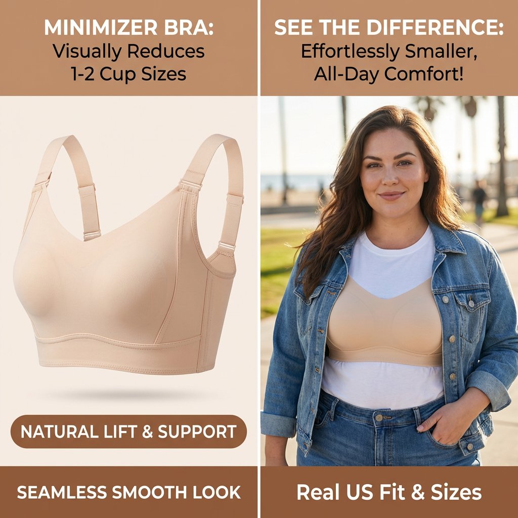 [Breast Minimizing] Non-marking skin-friendly push-up bra