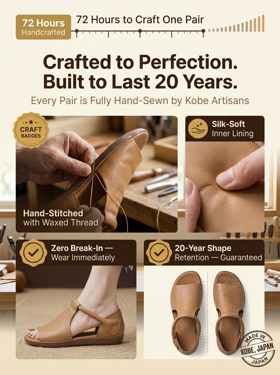 Handmade leather sandals