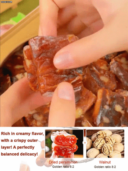 【No Added Sugar】Persimmon Cake with Walnuts