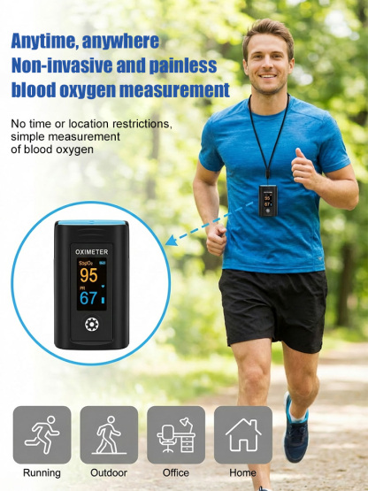 Home-use finger clip blood oxygen tester
