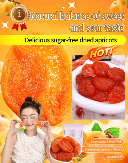 Seedless red apricot dried fruit