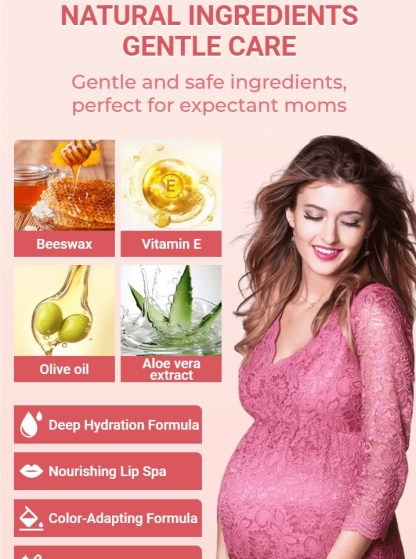 Flower color changing lipstick