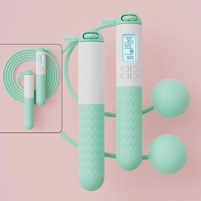 【Fat Burning】Dual-Purpose Magnetic Control Counting Steel Wire Jump Rope