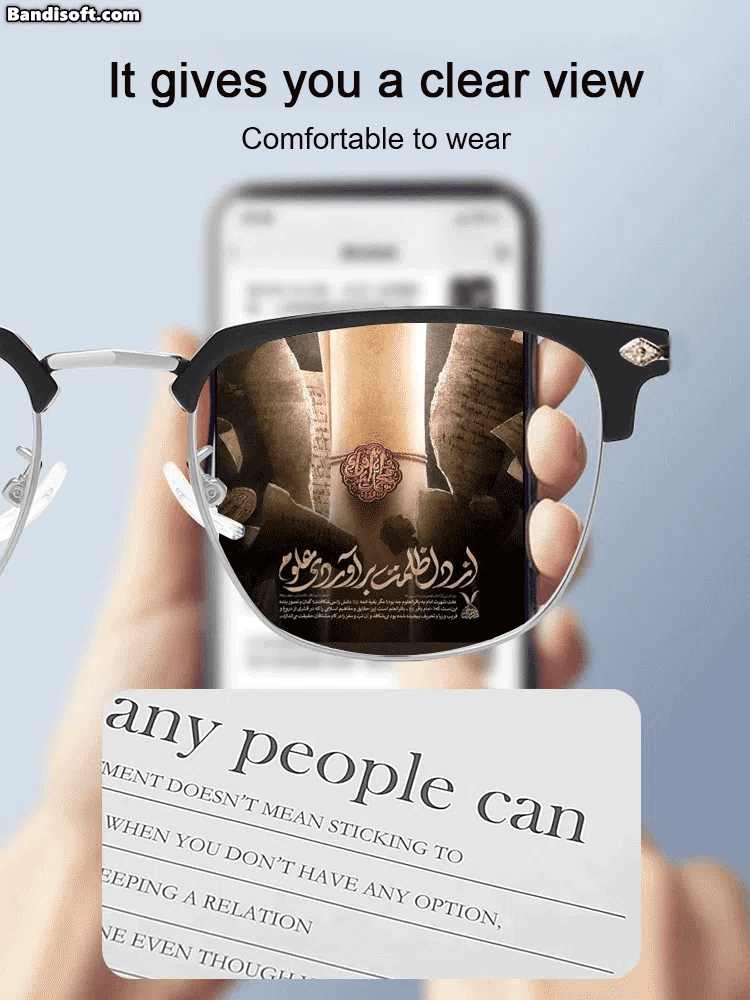 Ultra light anti blue presbyopic glasses