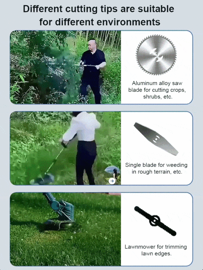 [3-Hour Battery Life] Electric Lawn Mower