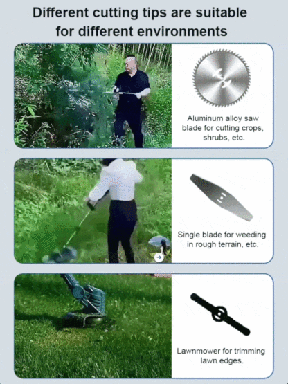 [3-Hour Battery Life] Electric Lawn Mower
