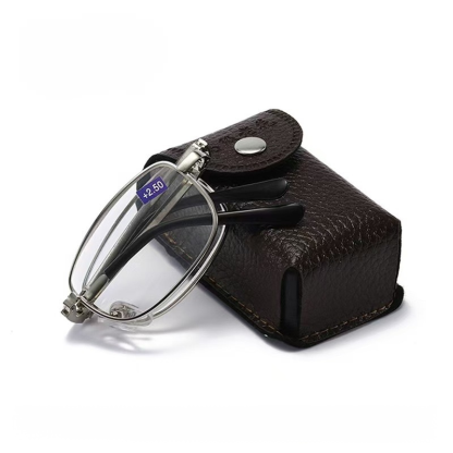 Automatic zoom folding anti-blue light reading glasses