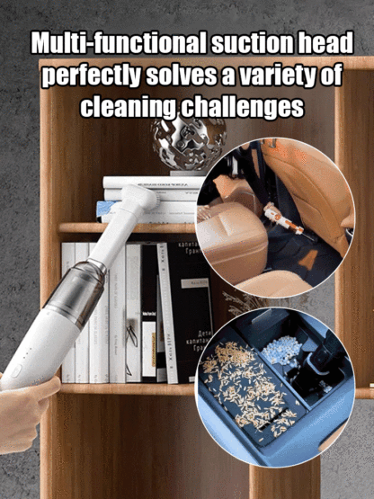 Wireless onboard mini vacuum cleaner [can suck and blow]