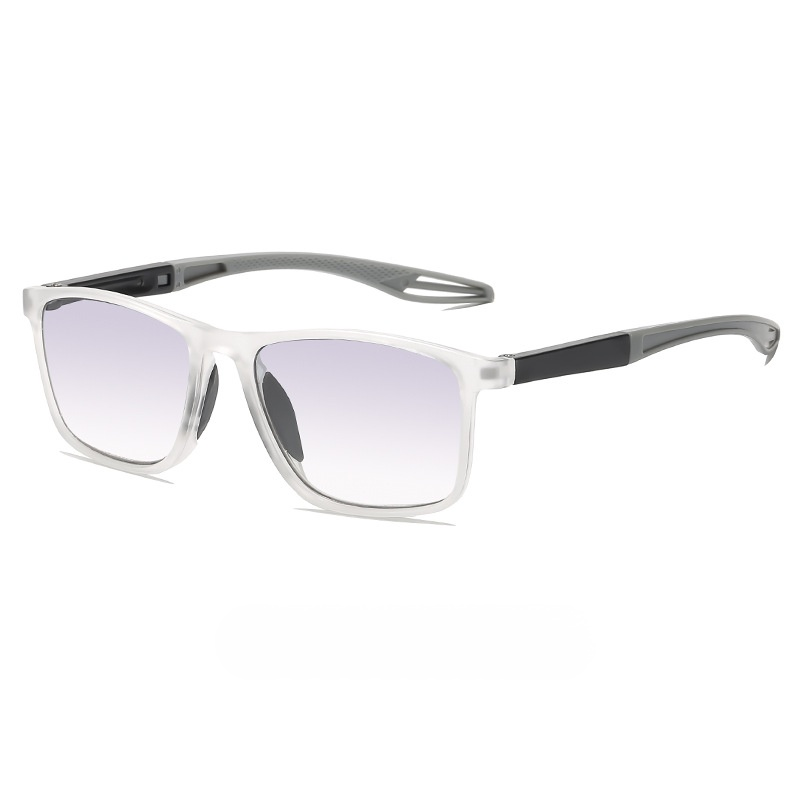 Sports-style 2-in-1 UV-protective photochromic reading glasses