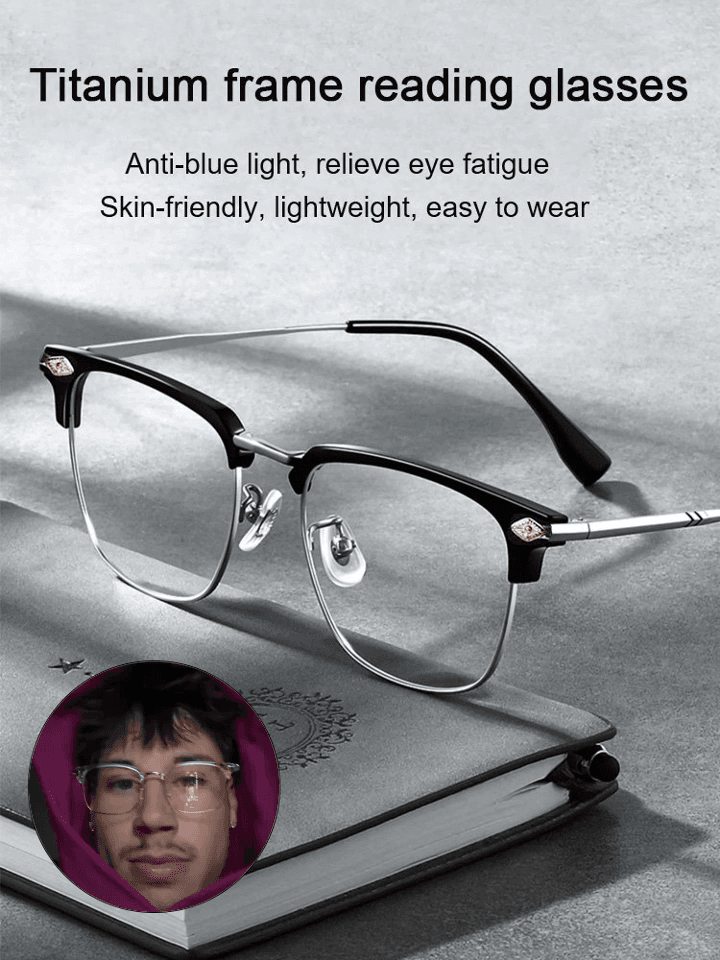Retro fashion anti-blue light glasses