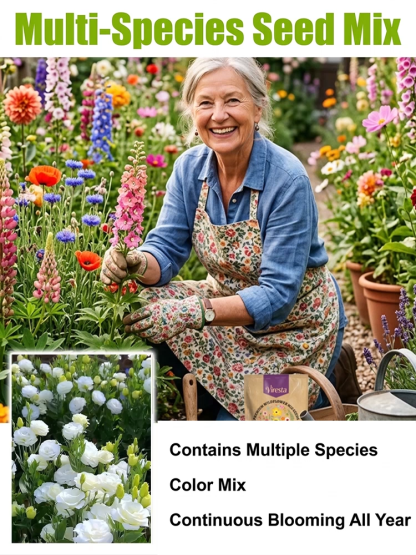 【Over 240,000 Purchased】Easy-to-Grow Mixed Flower Seeds