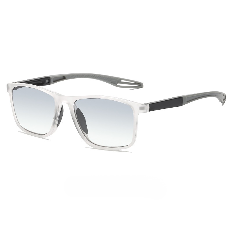 Sports-style 2-in-1 UV-protective photochromic reading glasses