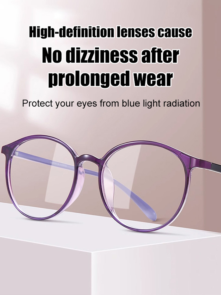 HD blue light blocking auto-zoom reading glasses