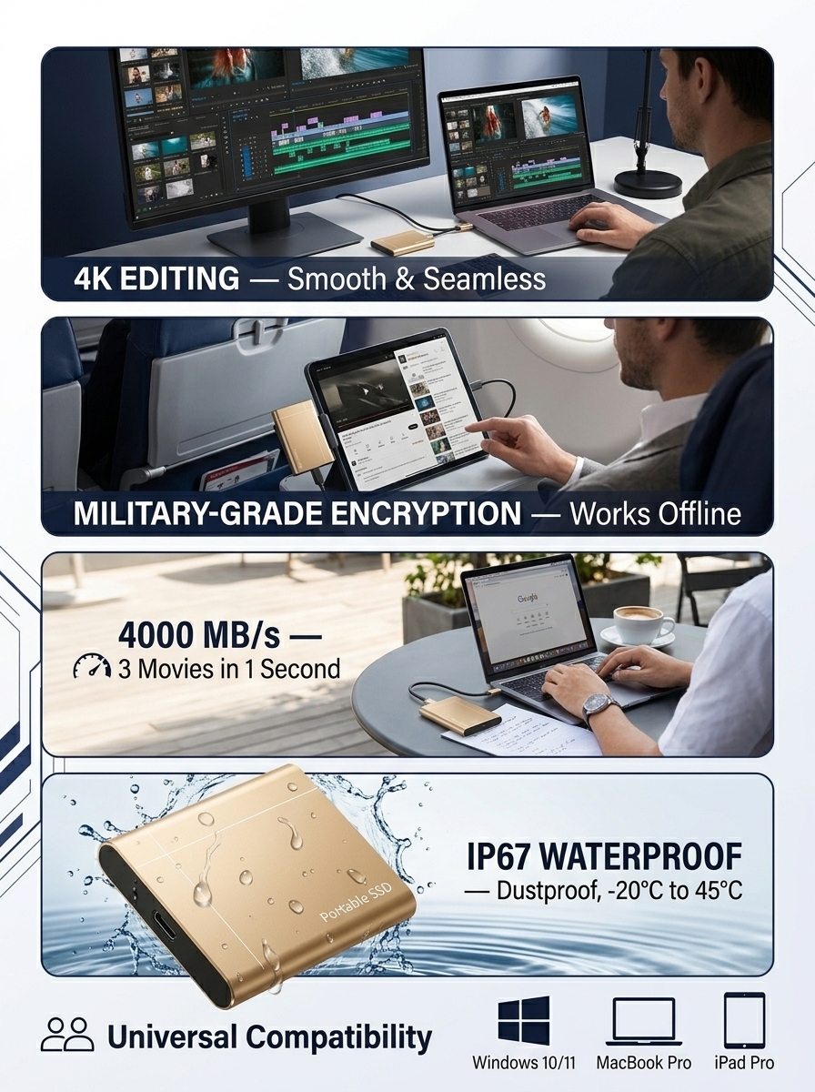 High-speed portable solid-state drives