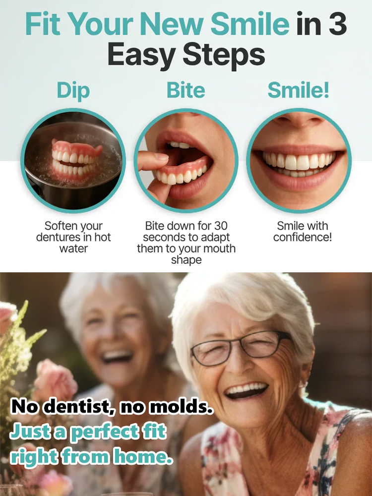 【Best-Selling】Self-Adjusting Fake Denture Set