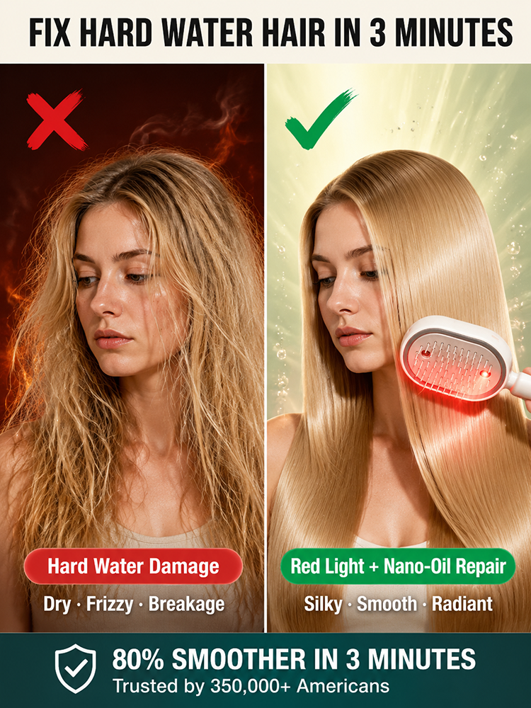 No-Rinse Essential Oil Hair Conditioner and Brush