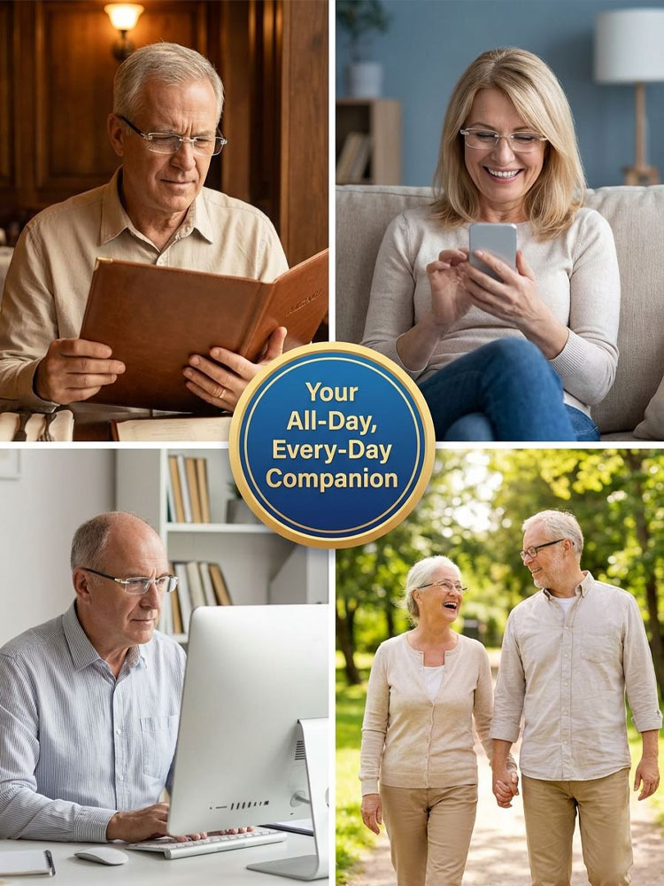 Auto-Focus Multifocal Reading Glasses