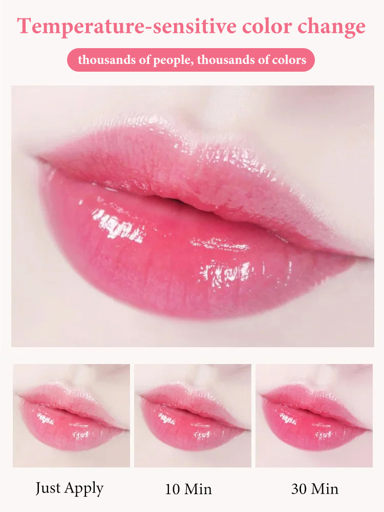 Flower color changing lipstick