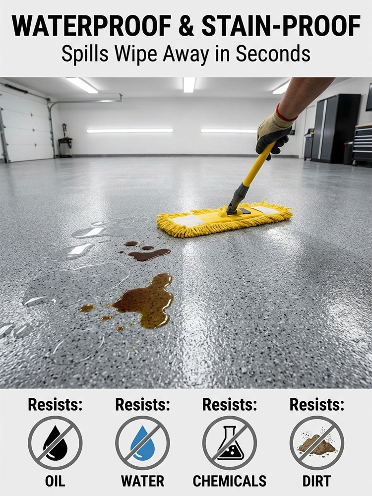 Wear-resistant and anti-slip floor paint