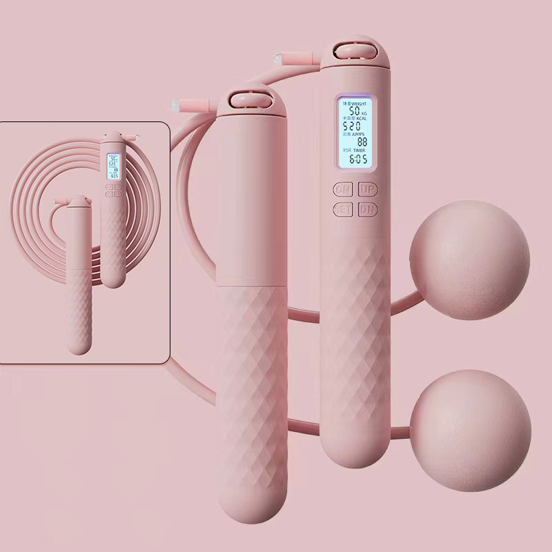 【Fat Burning】Dual-Purpose Magnetic Control Counting Steel Wire Jump Rope