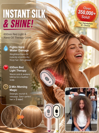 No-Rinse Essential Oil Hair Conditioner and Brush