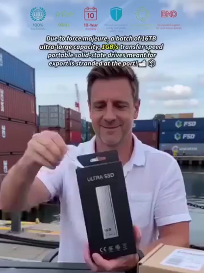 Portable high-speed and large-capacity solid-state drive