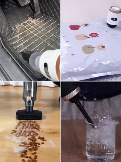 Multifunctional high-power car vacuum cleaner and air inflator