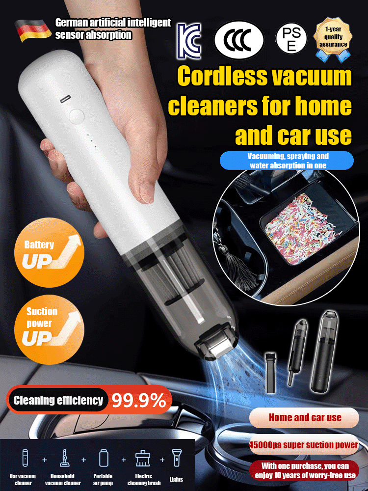 Wireless onboard mini vacuum cleaner [can suck and blow]