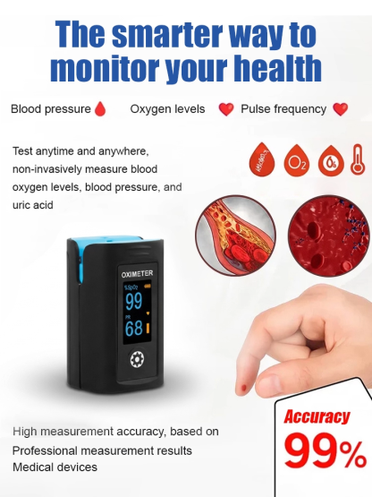 Home-use finger clip blood oxygen tester